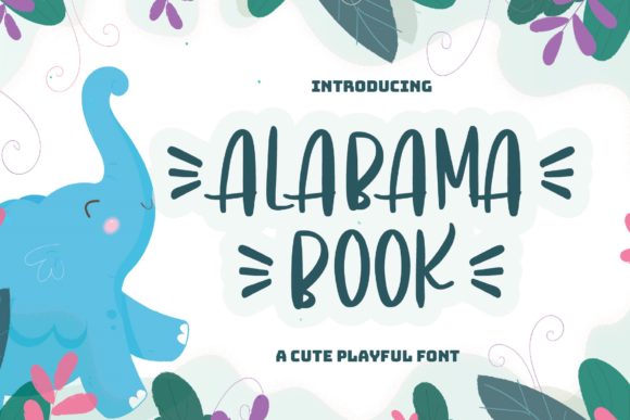 Alabama Book Typeface: A Joyful Display Font for Handmade Brands