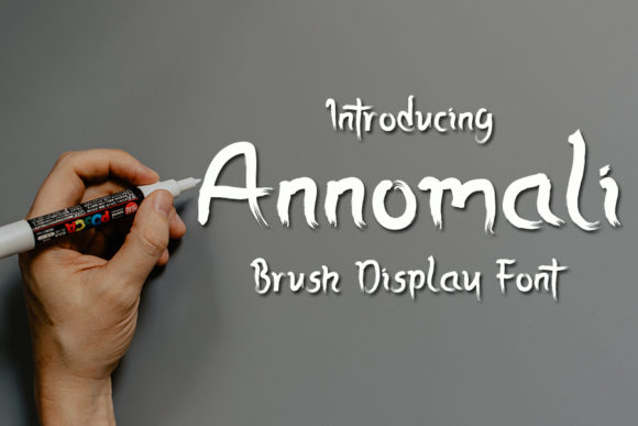 Annomali: The Brushed Spooky Display Font for Editorial Design