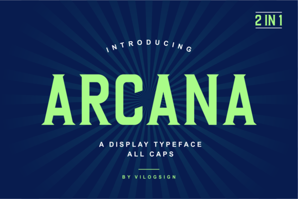 Arcana Typeface: A Modern Display Font for Editorial Design