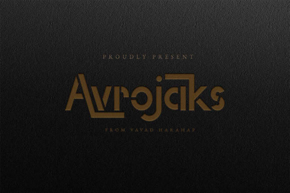 Avrojaks Display Font Review for Creative Product Designers