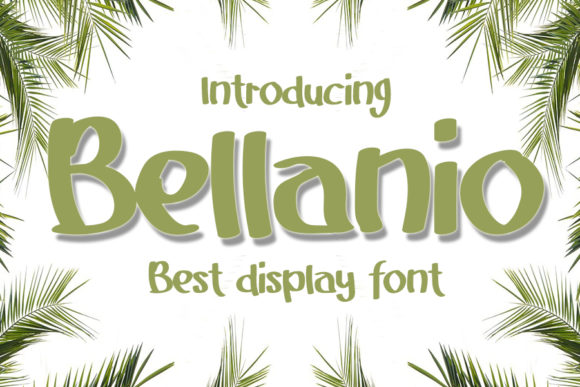 Bellanio Display Font for Joyful Craft Projects