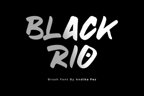Black Rio Bold Display Font for Crafts and Printables