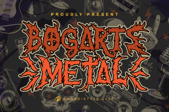 Bogarts Metal Typeface Review for Halloween Editorial Design