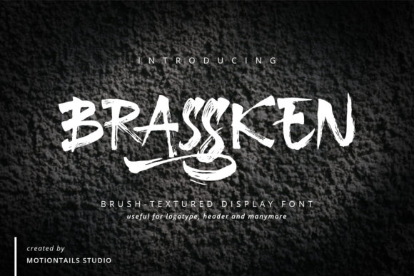 Brassken Typeface Review: A Brushed Display Font for Dramatic Editorial Design