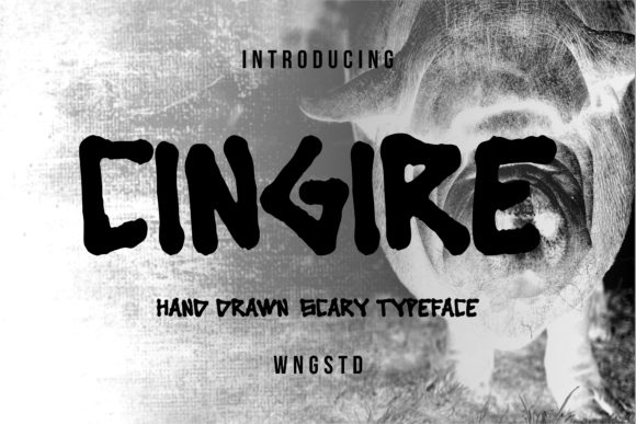 Cingire: A Bold Display Font for Halloween Editorial Design