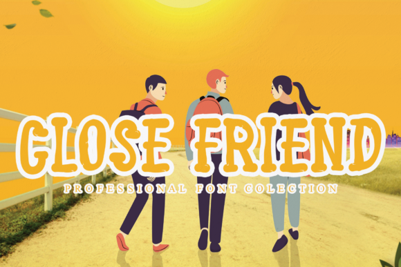 Close Friend Typeface: A Sweet Display Font for Joyful Branding