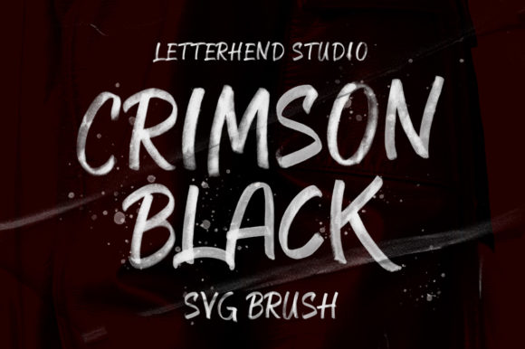 Crimson Black: The Bold Brushed Display Font for Handmade Brands