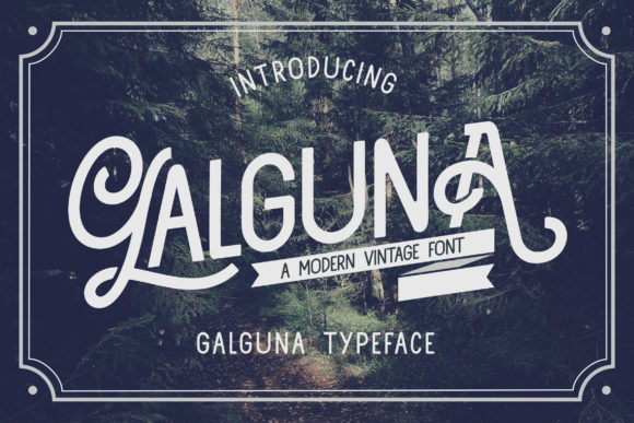 Galguna: The Stylish Display Font for Polished Brand Identity