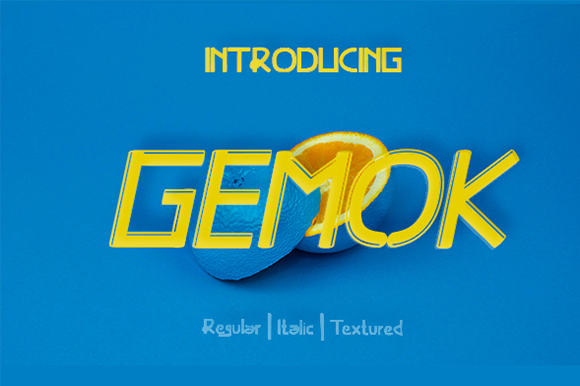 Gemok: The Authentic Display Font for Editorial Branding