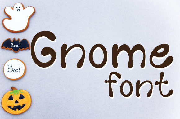 Gnome Display Font for Playful Campaign Visuals