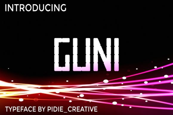 Guni Display Font for Modern Web Design and Branding