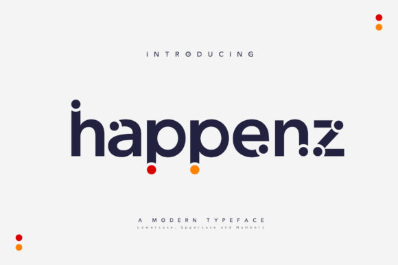 Happenz Font Review: A Modern Display Choice