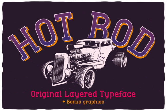Hot Rod: The Fun Display Font for Vintage Branding