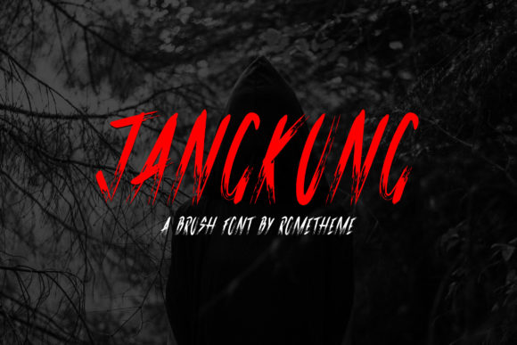 Jangkung Display Font for Creepy and Dramatic Social Media Campaigns