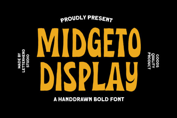 Midgeto: The Playful Display Font for Whimsical Craft Designs