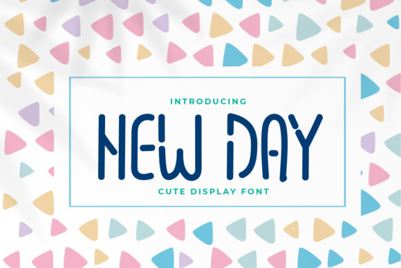 New Day Typeface: A Simple and Cute Display Font for Editorial Design