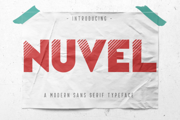 Nuvel: A Bold Display Font for High-Impact Branding
