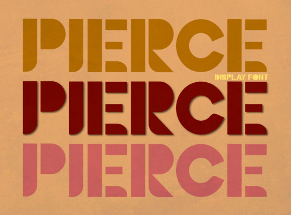 Pierce Typeface: Bold Display Fonts for Modern Branding