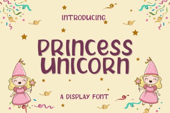 Princess Unicorn Typeface: A Simple Display Font for Editorial Design