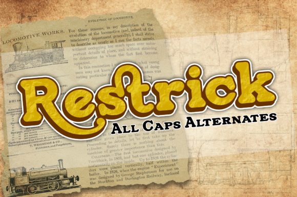 Restrick Font Review: Retro Display for Bold Design