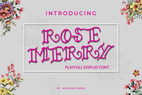 Rose Merry Typeface for Trendy Branding and Creative Projects