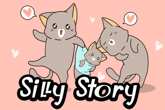 Silly Story Display Font for Playful Web Design