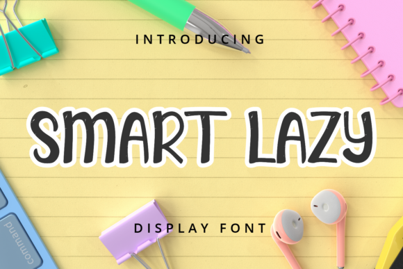 Smart Lazy Display Font for Trendy Branding and Social Media Graphics
