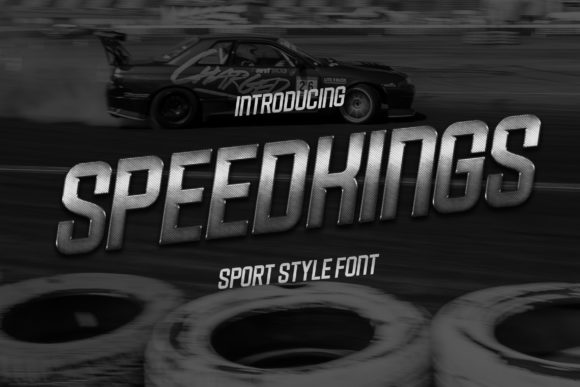Speedkings Futuristic Display Font for Bold Campaigns