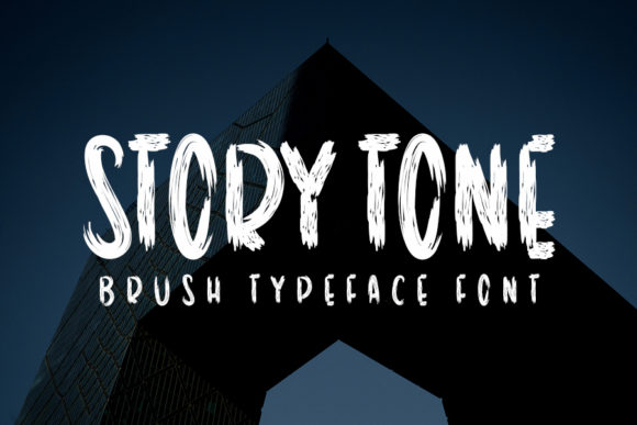 Story Tone: The Dramatic Brushed Display Font for Bold Branding