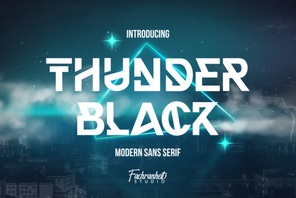Thunder Black Display Font for Modern Web Design