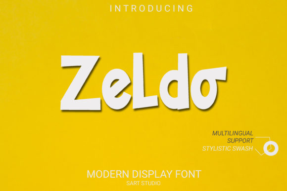Zeldo: A Trendy and Chunky Lettered Display Font for Bold Branding